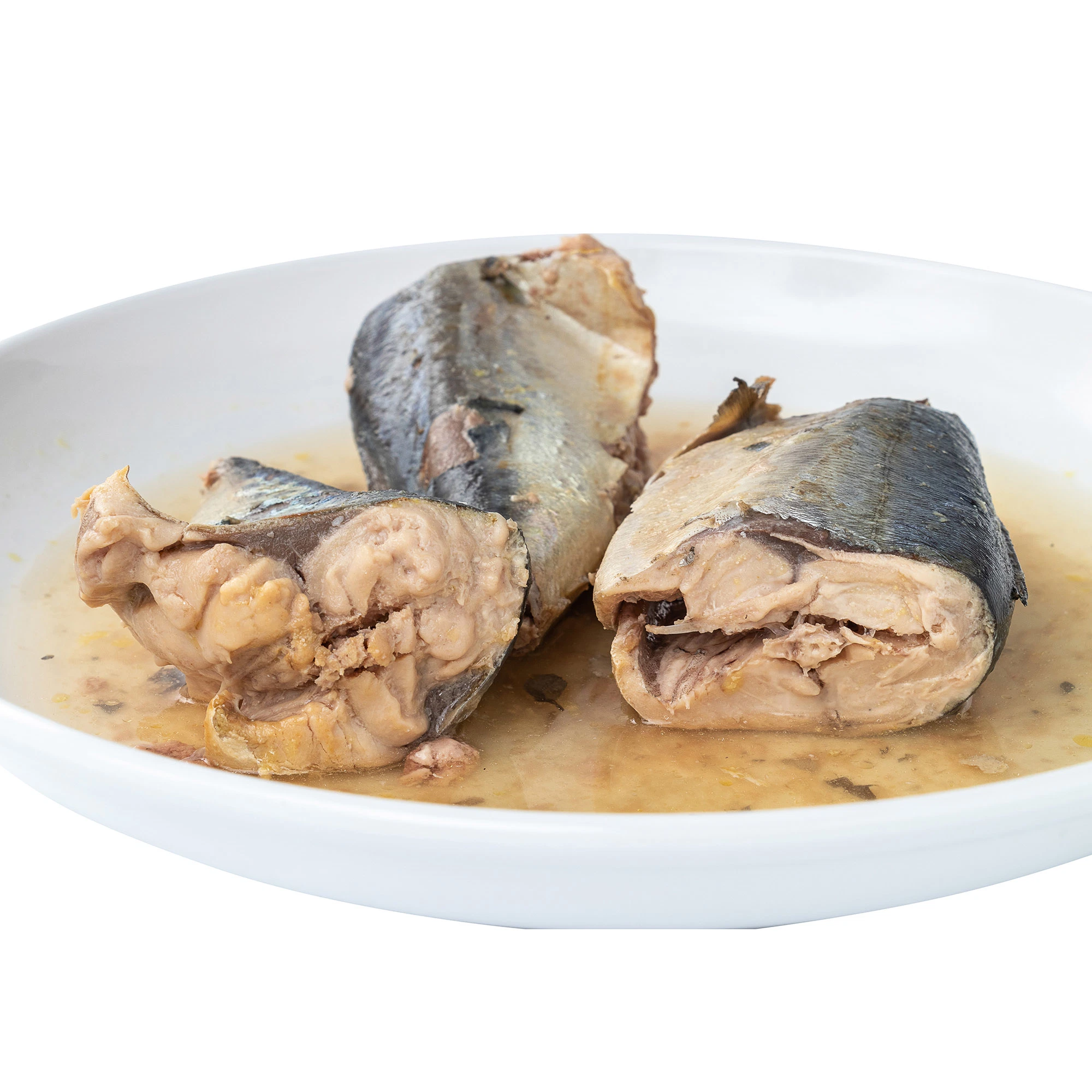 Health Seafood Canned Mackerel Fish in Brine with OEM