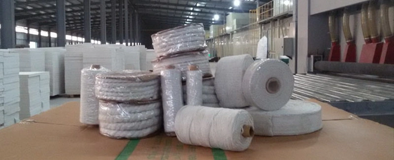 Stainless Steel 1100c Working Temperature Ceramic Fiber Textile