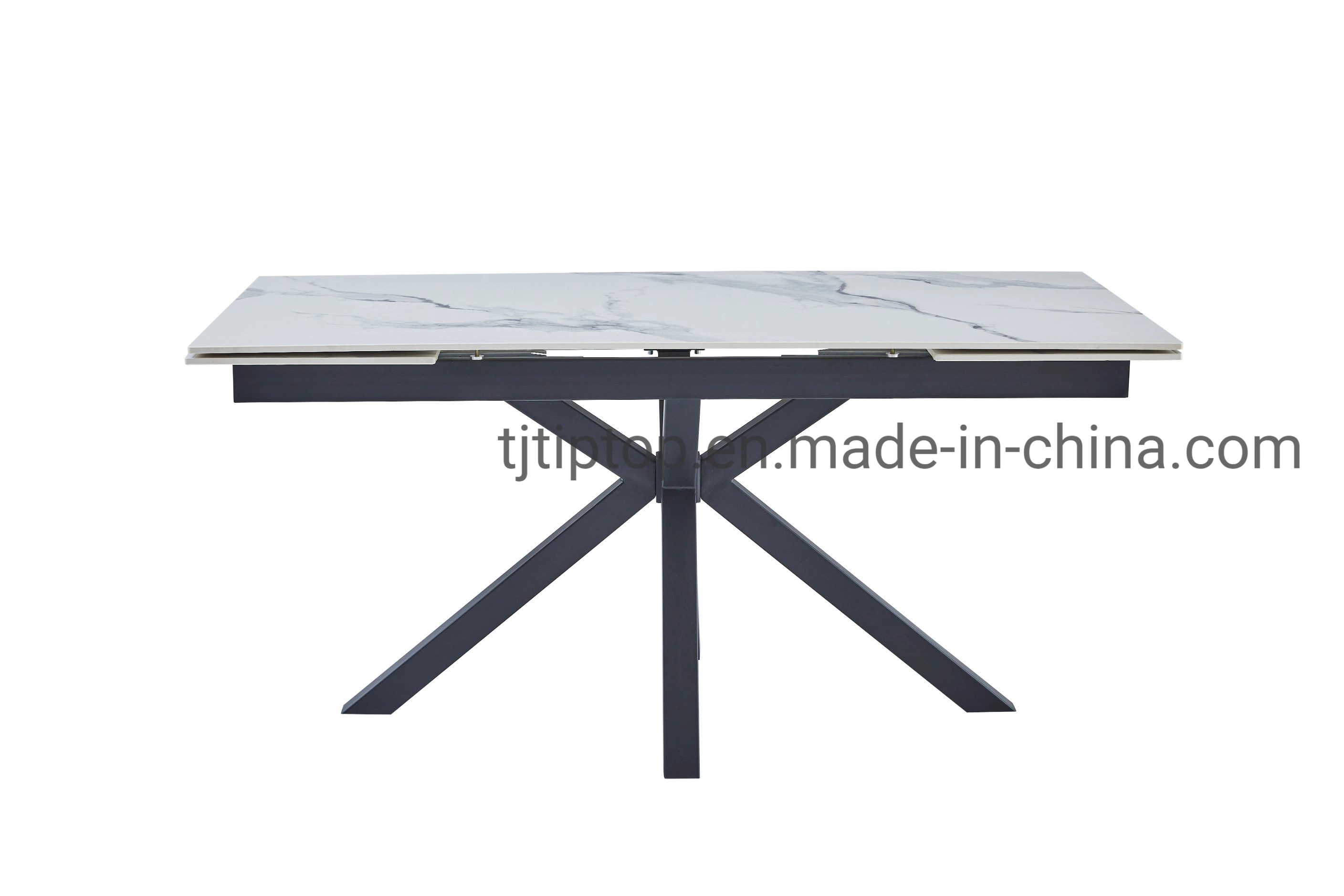 Hot Sale Modern Metal Leg Sintered Stone Restaurant Dining Table