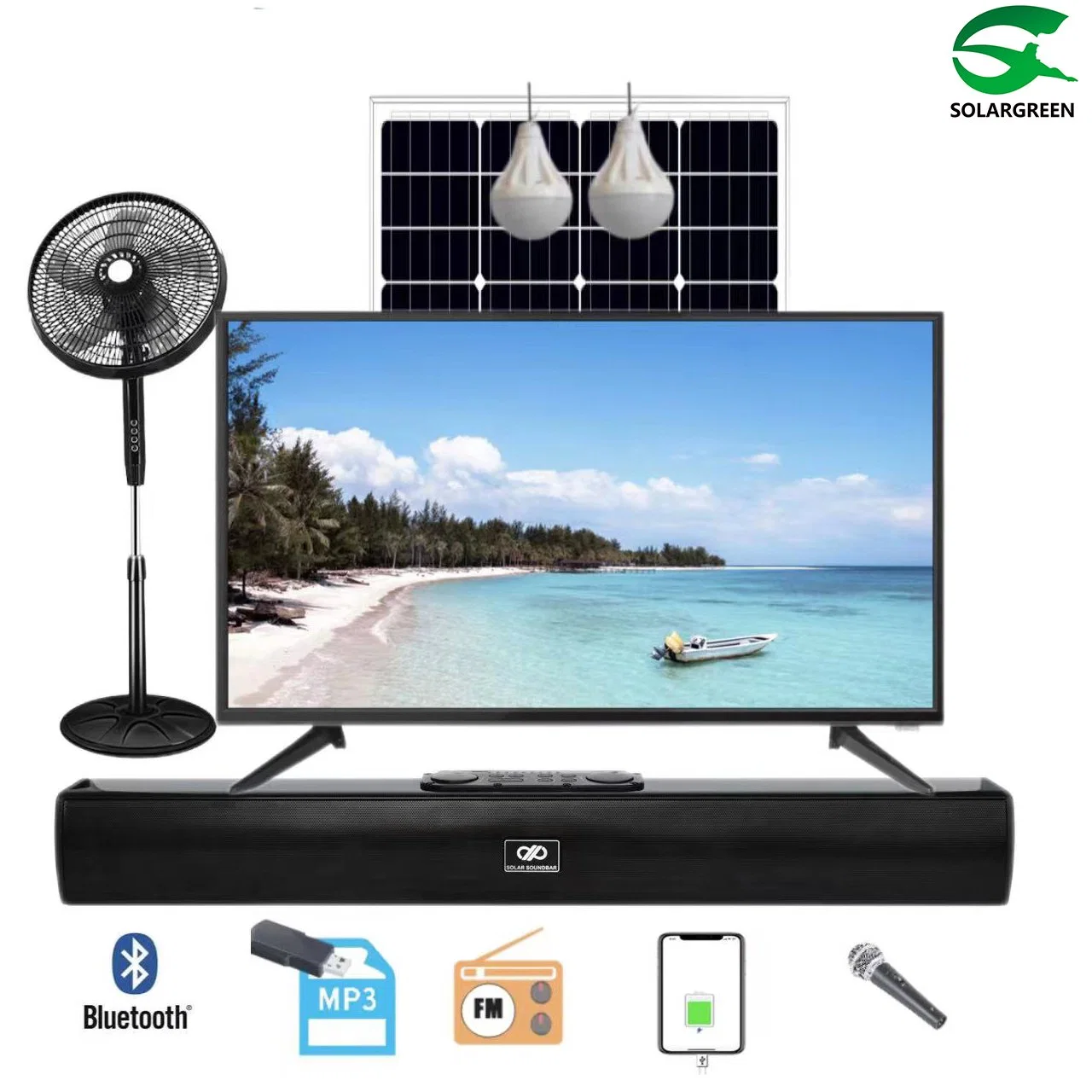 Solar LCD LED TV 32 43 Inch LCD LED Flat Screen Smart/ DVB TV Television