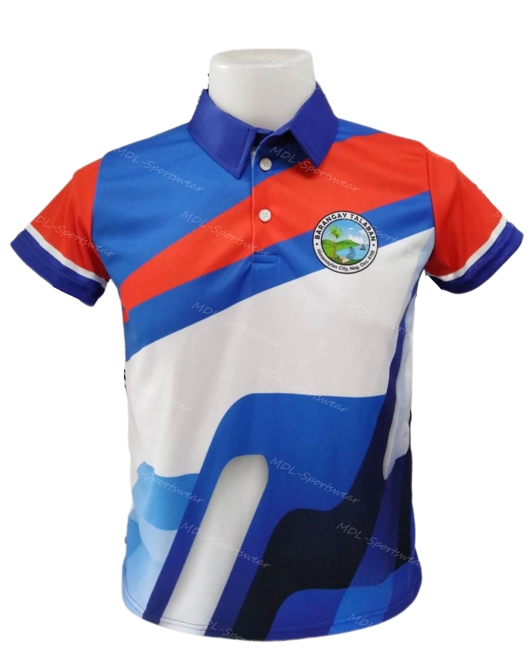 Custom logo hommes Polo de sport en polyester numérique pour Club d'équipe