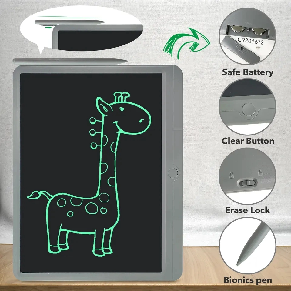 15 Inch E-Writer Portable Writing Pad Kids LCD Graphic Drawing Tabletpopular Drawing Toys