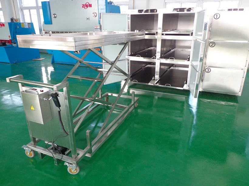 Good Price Electric Lifting Mortuary Trolley