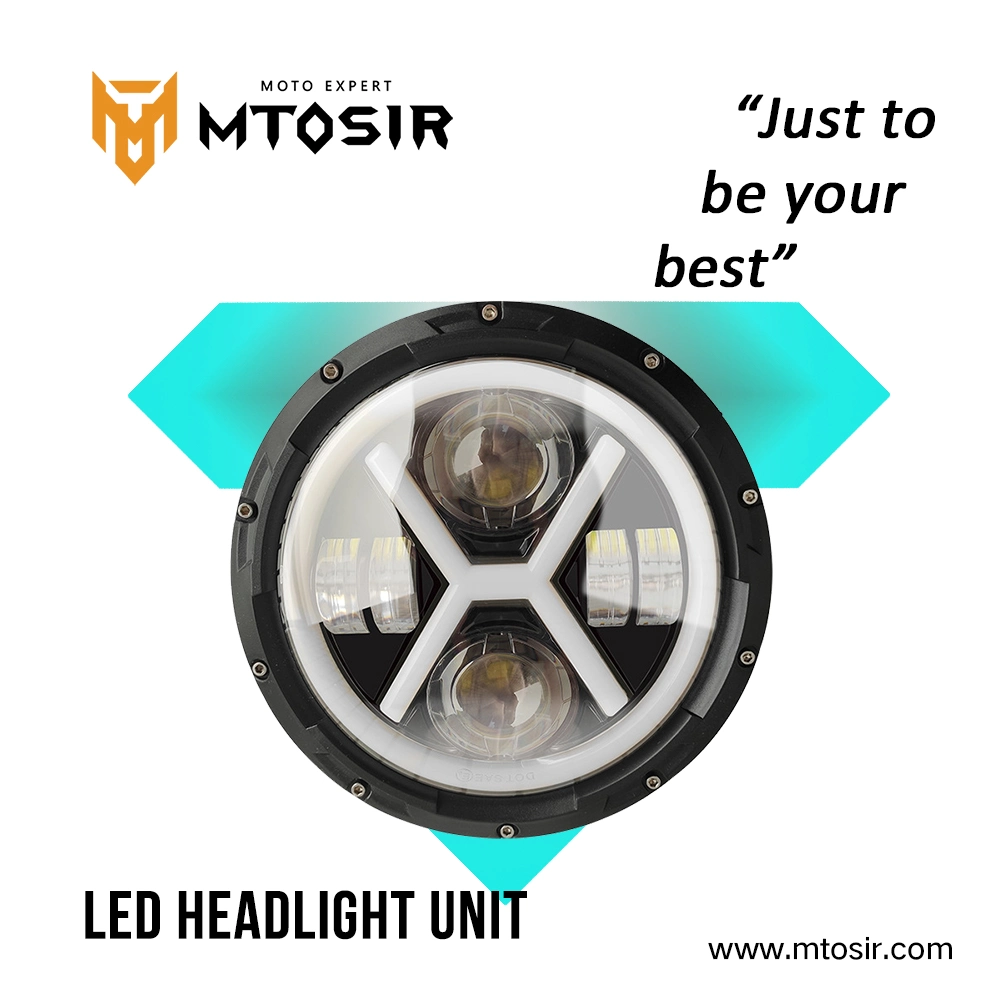 Universal Motorcycle 7 " LED Round Headlight High Beam Lower Beam High DRL Quality Motorcycle Accessories Accesorios PARA Moto for Jeep Wrangler Mtosir