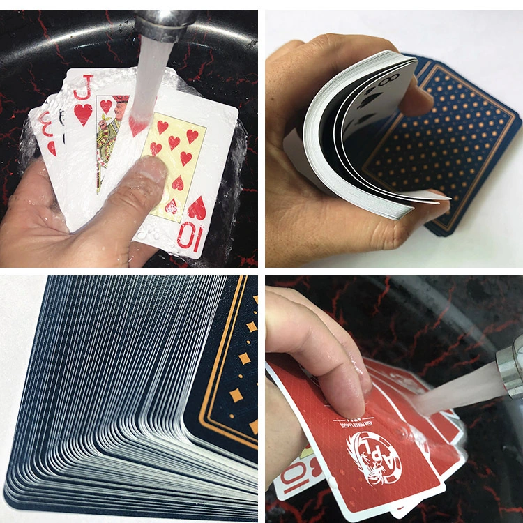 O Poker noite PRO à prova de profissionais jogando cartas 100% Plastic texas holdem Poker Cards 54PCS por baralho incluindo 2 Jokers Super Casino Quality