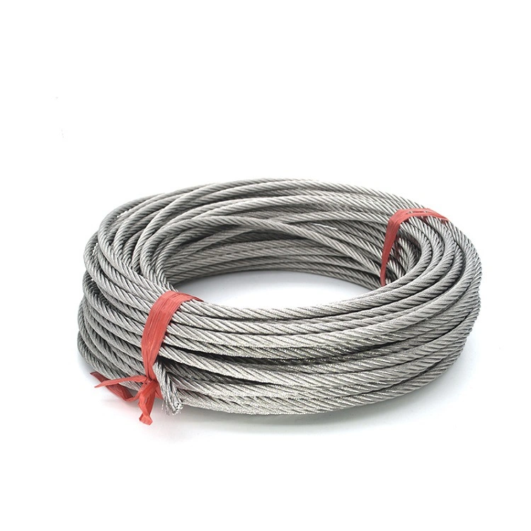 Custom SS304L SS304 SS316 304 304L 316 316L 321 310S 904L 401 410 7X7 Stainless Steel Wire Rope