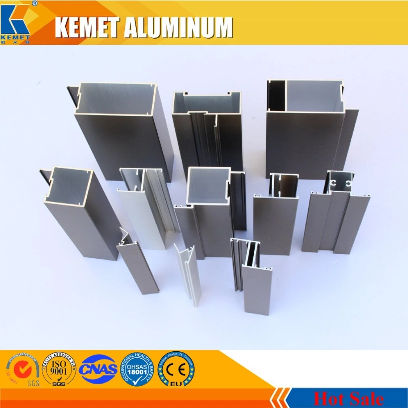 Powder Coating/Anodising Champagne 6063 Extruded Aluminum Frame for Window and Door