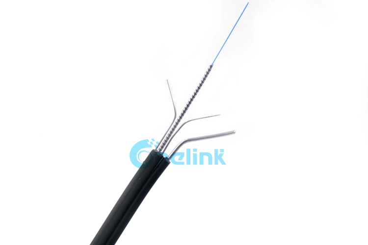 High quality/High cost performance Anti-Mouse Self-Supporting Armored Tube FTTH Drop Fiber Cable