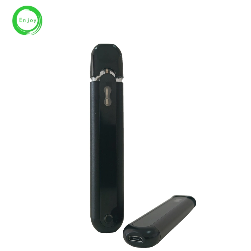 Étiquette blanche Bienvenue cartouche jetable de préchauffage de réservoir d'huile de 2 ml noir Stylo Vapes