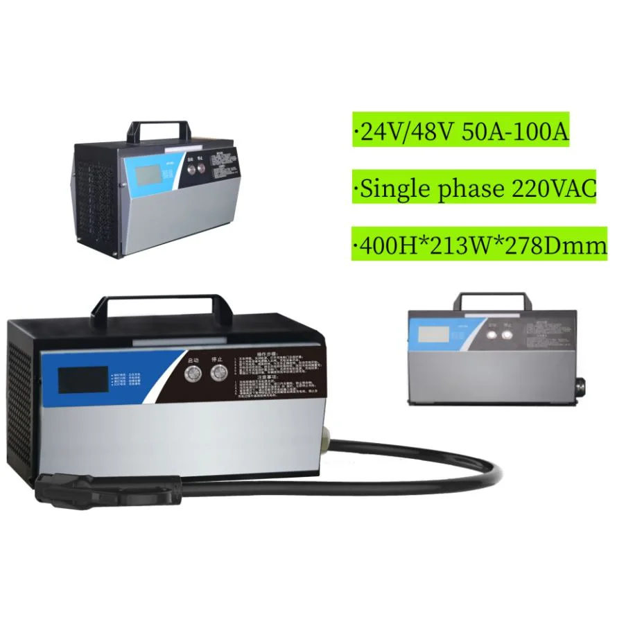 2023 New 50A 100A Hot Selling24V 48V Lithium Intelligent Charger