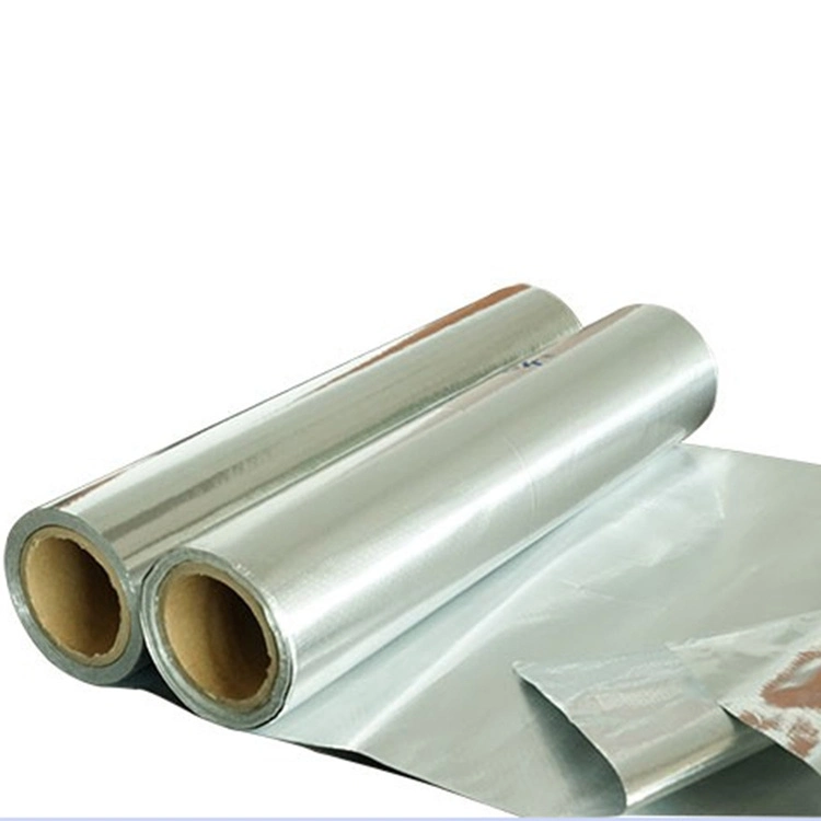 Reflective Fire Proof Double Sided Foil Backed Woven Fabric for Roof Insulation