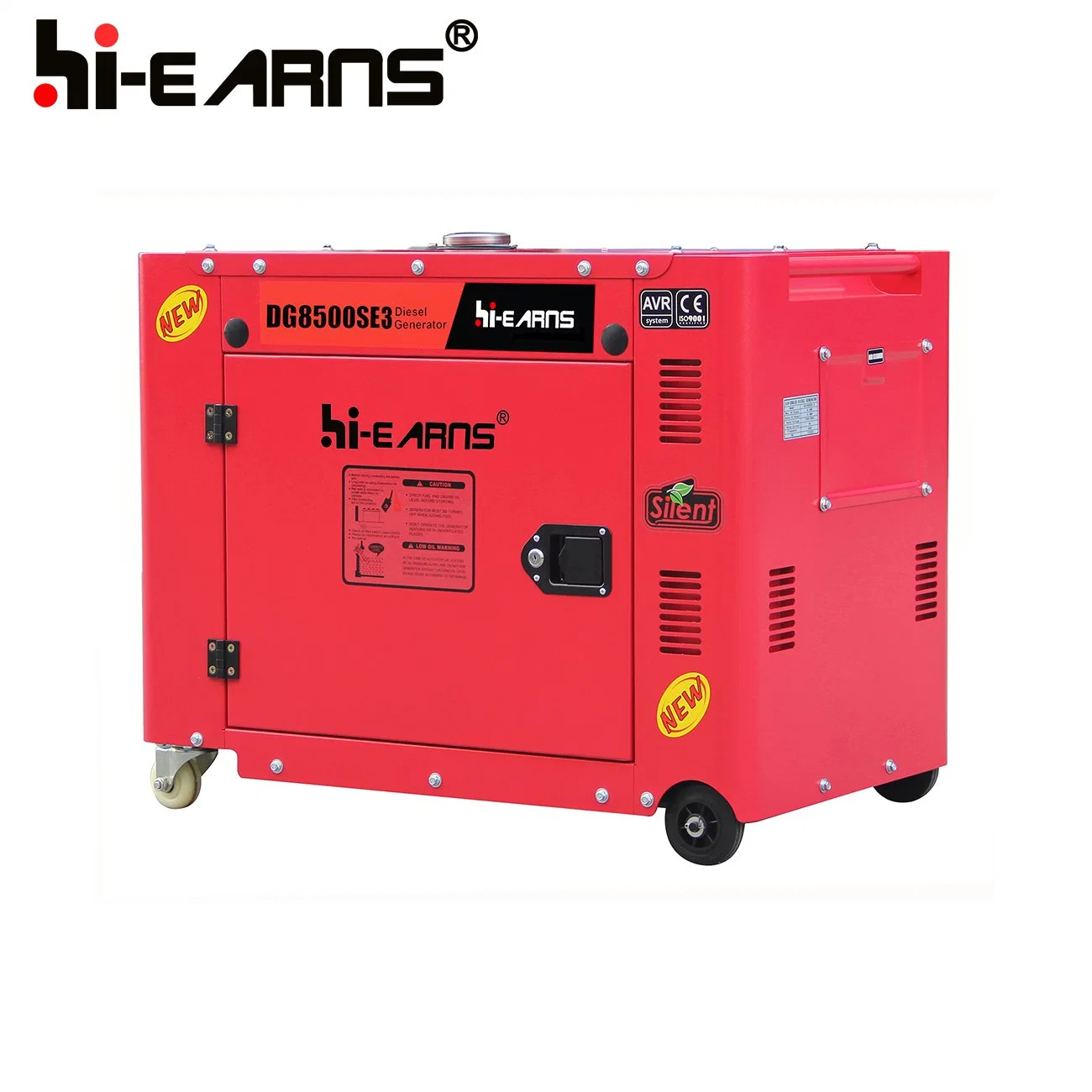 36ah Electric Start Universal Wheels Diesel Generator Set (DG8500SE3)