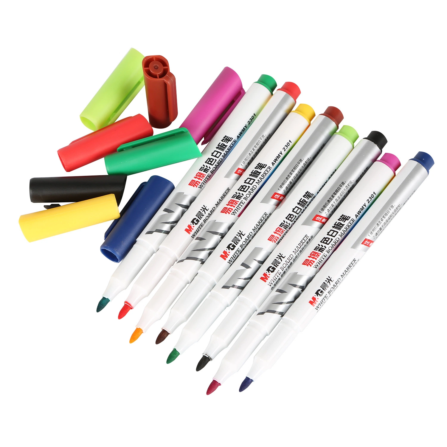 Colorful Stationery Erasable Whiteboard Marker Pen Thin Barrel Marker