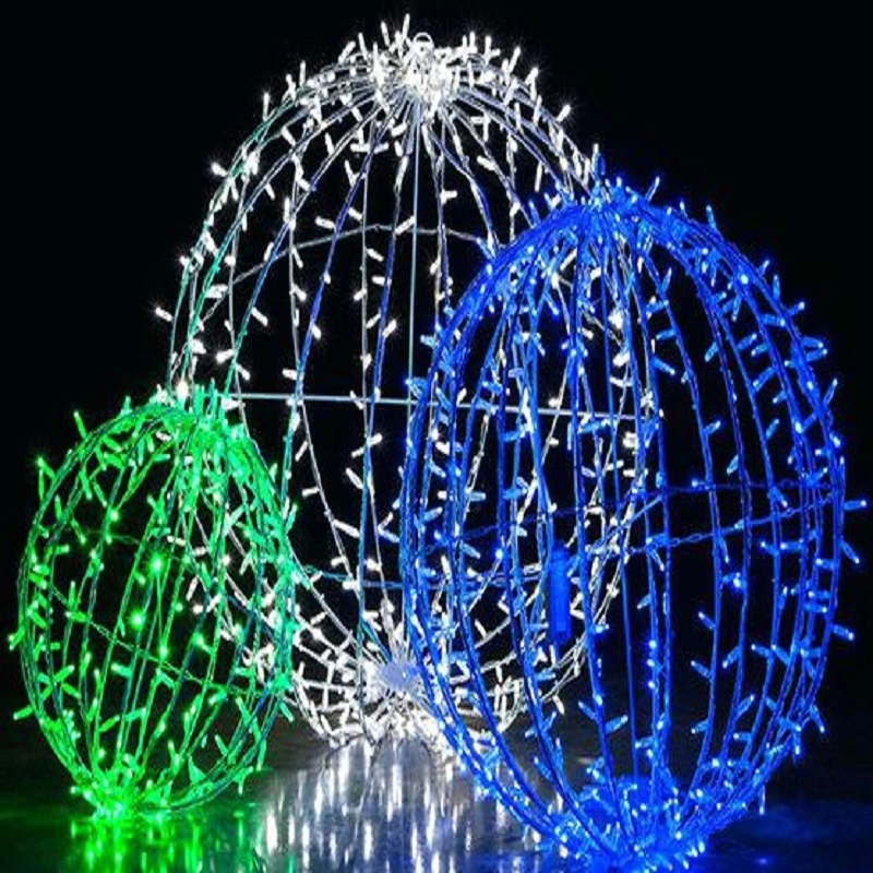 A decoração de casamentos de Natal de LED 3D Motif exterior das luzes de LED desligar as luzes de Esferas