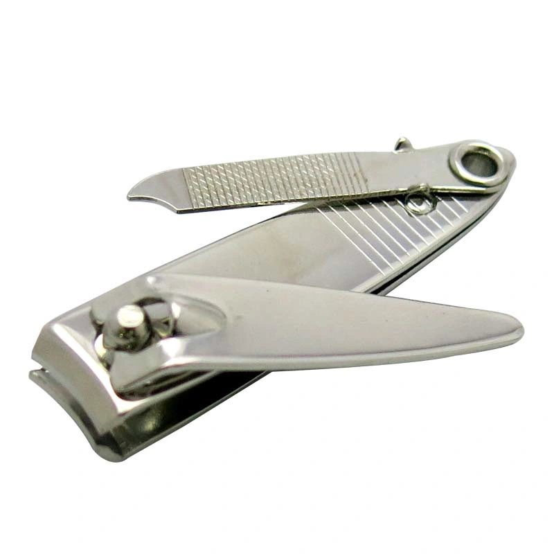 Small Finger Cutter Nickel Plating with File Nail Clipper (602JN)