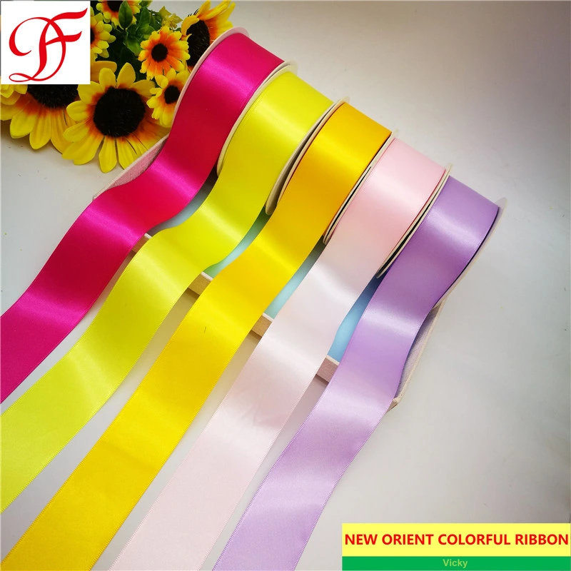 Factory Print 3mm~100mm Double/Single Face Satin Ribbon Grosgrain Organza Ribbon Taffeta Pack Ribbon for Gifts/Bow/Wrap/Decoration/Garments/Christmas Box