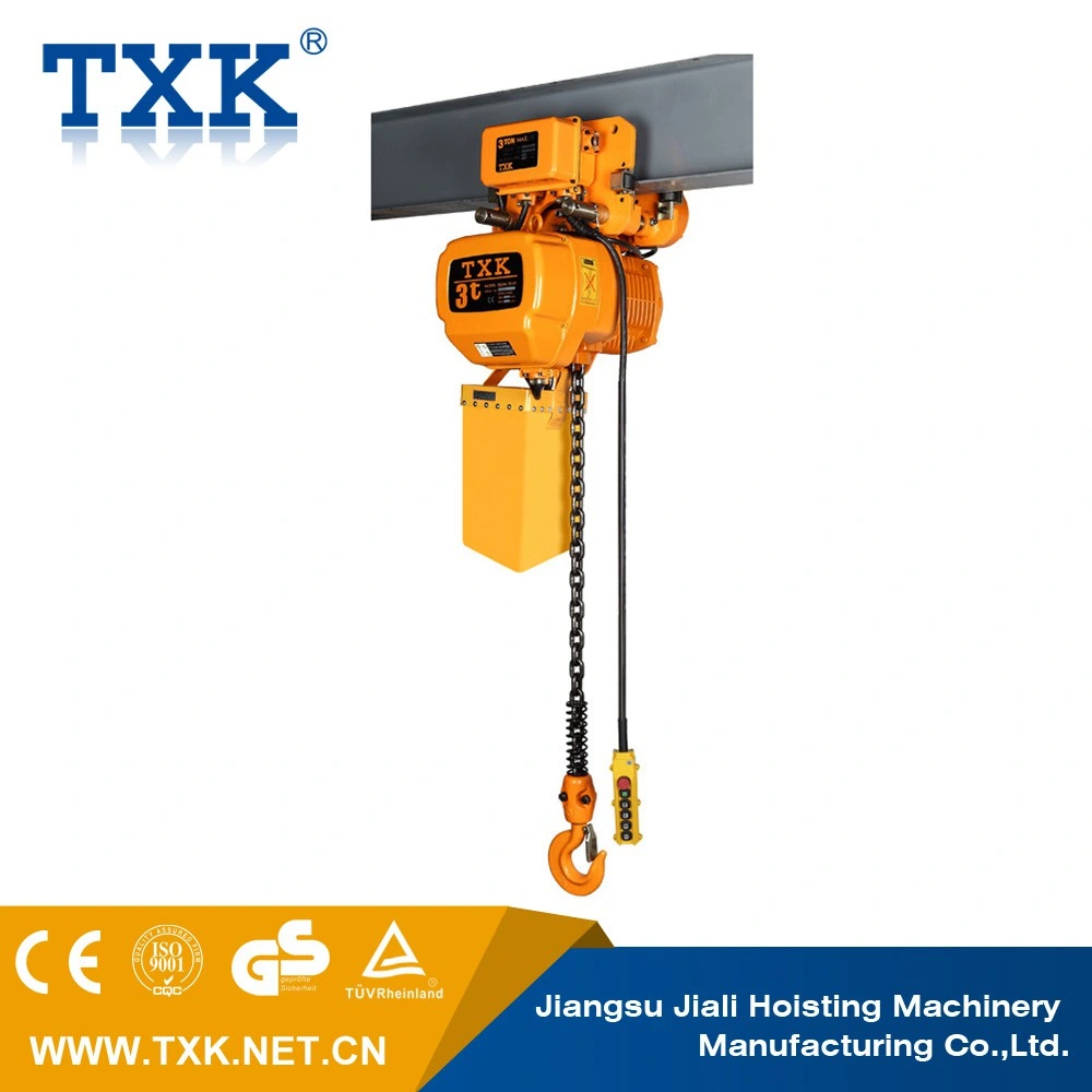 3 Ton Electric Chain Hoist with Manual or Electric Trolley