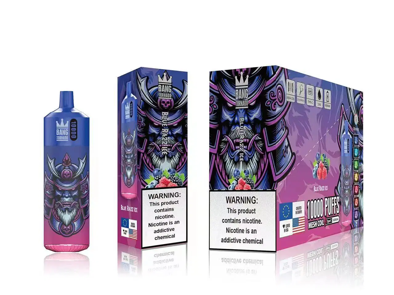 Lámpara desechable vape Light VAPE 10000 Puffs 10K Randm Bang Tornado 6000 7000 9000 10000 21000 E Cigarette Bang VAPE