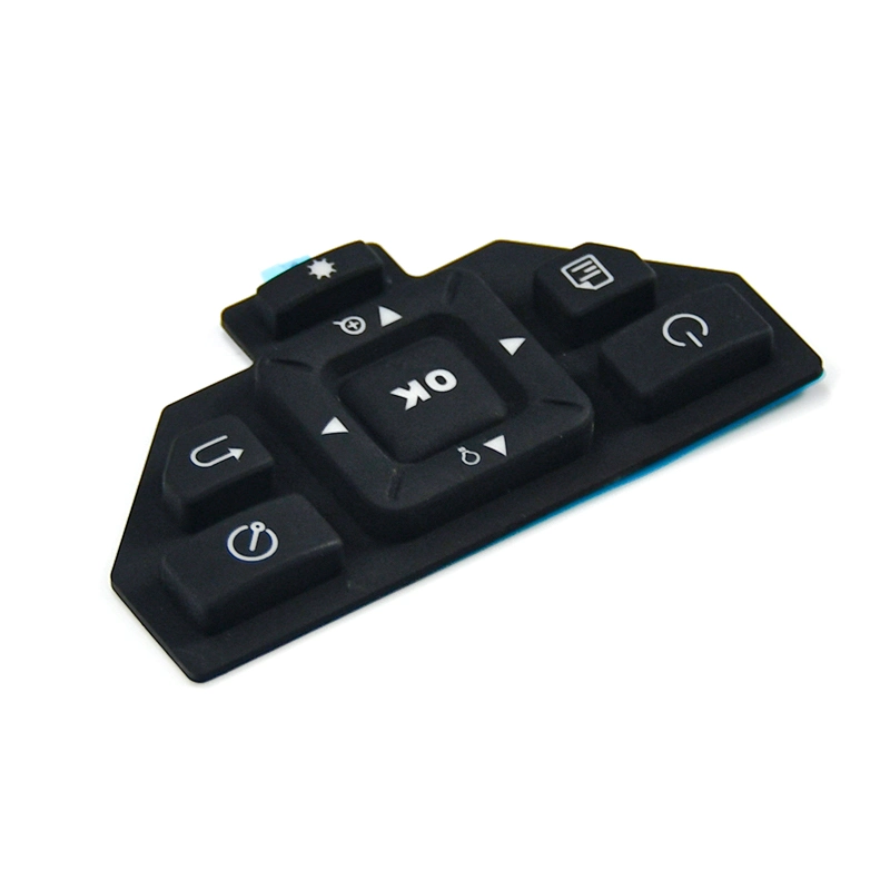 ODM OEM laser Cutting Black Keyboard Custom Made Button Rubber Keypad