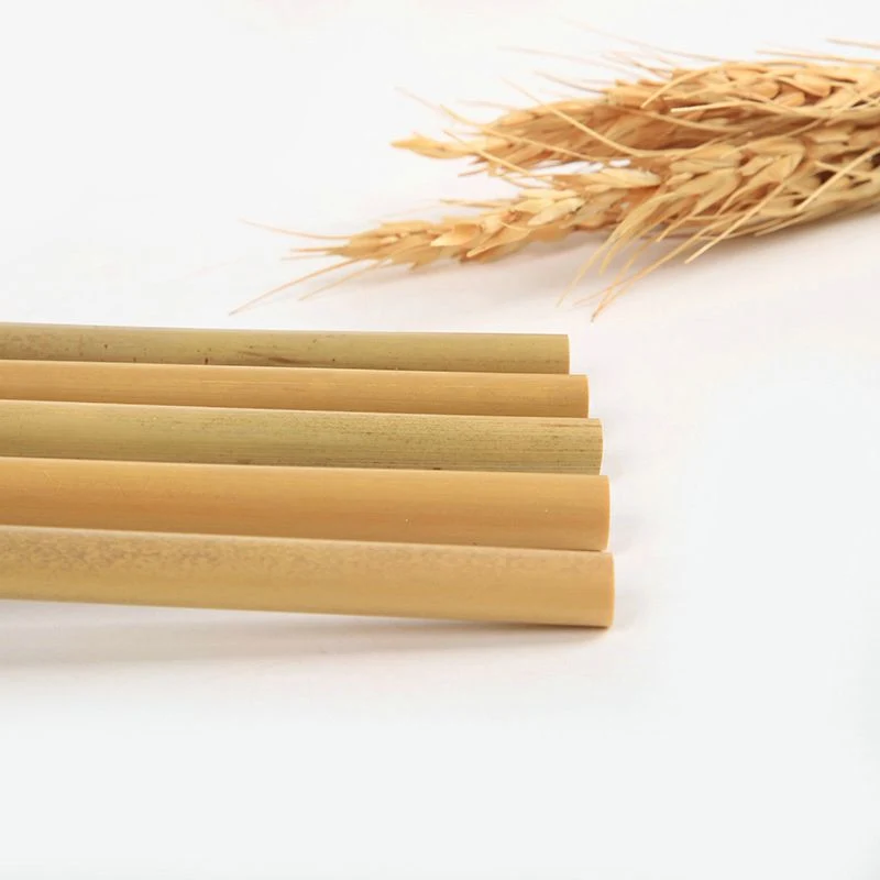 Accept Custom Bamboo Drinking Straws with Cleaning Brush