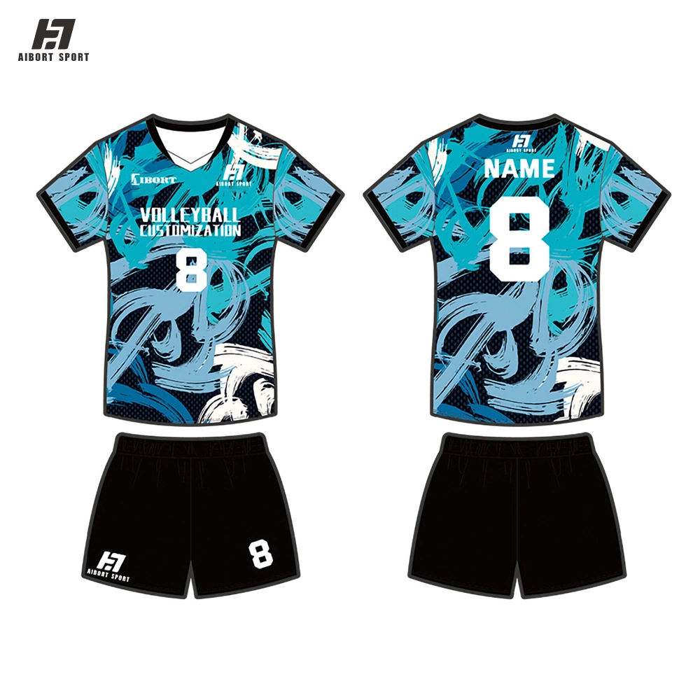 Aibort New Design Your Own Sleeveless Volleyball Jersey Volleyball Wear 2022 Wholesale/Supplier Sublimation Volleyball Jerseys