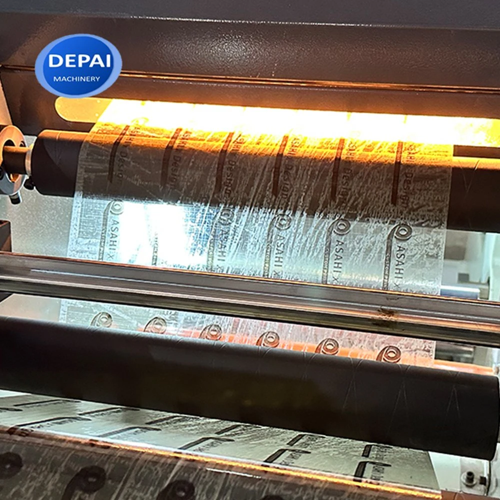 Multicolor Roll Water-Based Ink Adhesive BOPP Tape Flexo Printing Machine