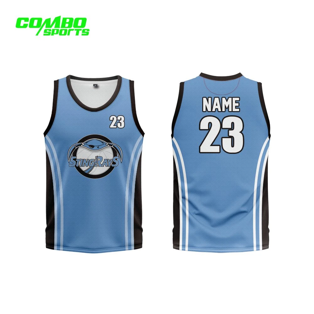 Uniforme personalizado de esportes, camisa de treinamento para partida de basquete.