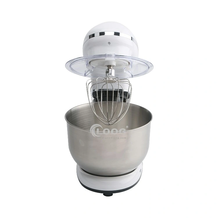 Wholesale/Supplier Household Stand Mixer Stainless Steel Bowl Kitchen Food Blender Cream Egg Whisk Cake Dough Kneader Bread Mixer Maker with Dough Hook Removable Bowl