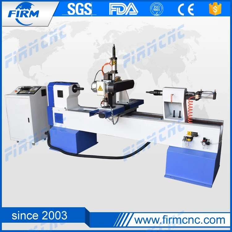 Panel Controller Polishing Drilling Function Mini CNC Wood Lathe Machine Low Price Sale