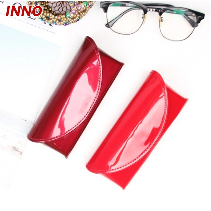 Inno-T102 à la mode, noble et brillant Housse cuir synthétique boîte pour lunettes et verres avec carter en aluminium et chemise de flocage