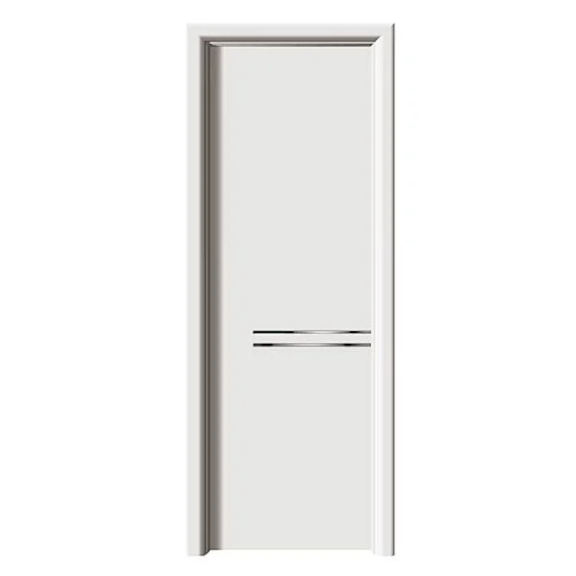 China Suncity Single Solid Wooden Bathroom Melamine PVC Interior Room WPC Doors