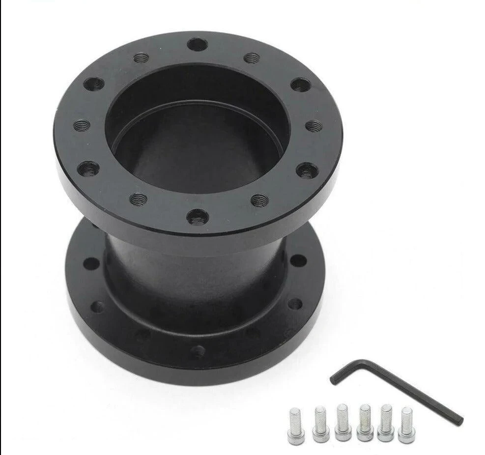 China Custom Made Black Anodized Aluminum Steering Wheel Hub Adapter Spacer