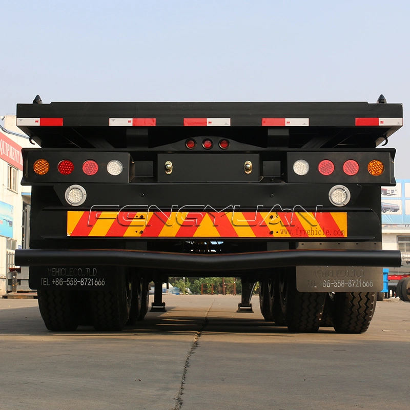 China Fengyuan Manufacture Tri Axles 3 Axle Semi Truck Trailer for Transport Fleet