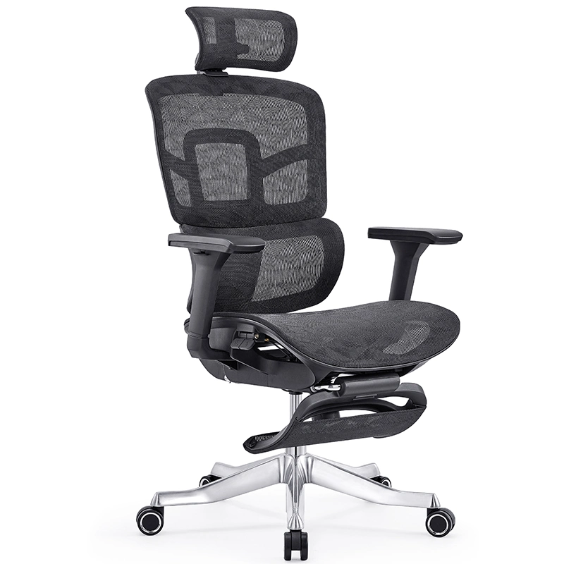 Mobiliário comercial de luxo em malha completa com mecanismo de apoio para as pernas ergonómico Cadeiras de escritório