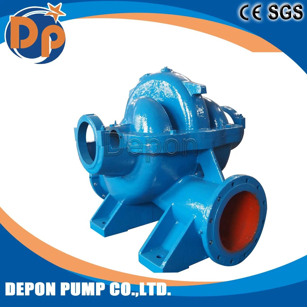 High Pressure Water Irrigation Centrifugal Electric Motor Single Stage Double Suction Split Casing Pump