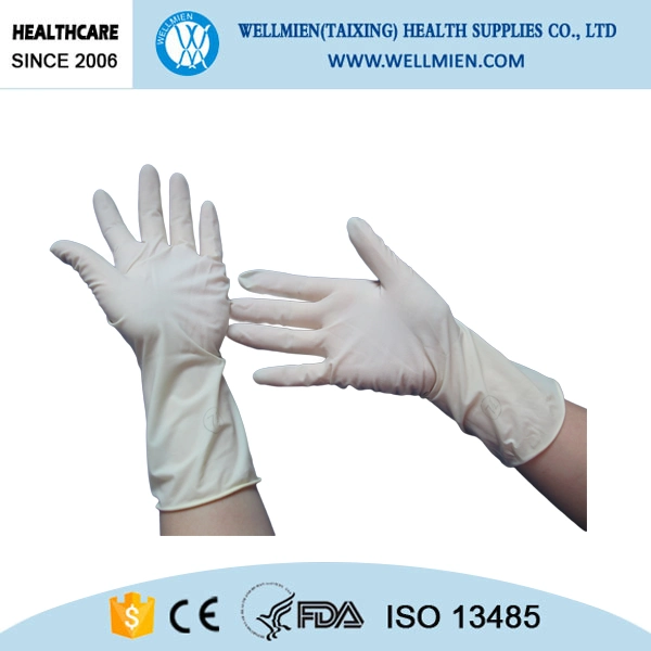 White Disposable Medical Latex Gloves