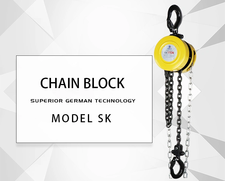 Manual Chain Hoist Lifting Equipment Chain Block Sk-3t with Competitive Price