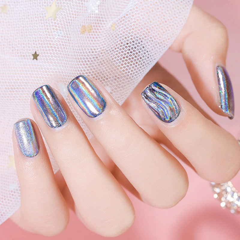 Holographic Chrome Nail Powder Mirror Laser Synthetic Resin Pigment Nail Mirror Powder