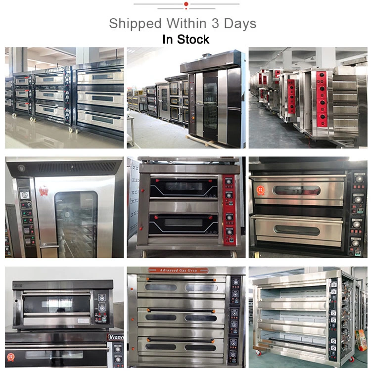Industrial Commercial Machinery Equipment Electric 3 Deck 6 Tray Price Bakery Toaster Bread Pizza Cake Baking Gas Oven Machine for Baking Cakes