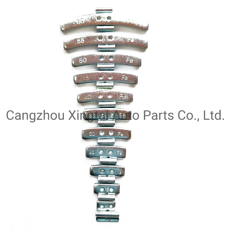 Car Repair Tools Wheel Aligner Iron Clip-on 5g to 60g Wheel Balancing Weight Garage Equipment