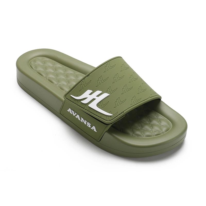 Henghao Slides Sandals Beach Indoor Custom Logo Slippers Printed up PVC Anti-Slip Unisex Slides Shoes Custom Slides Slippers