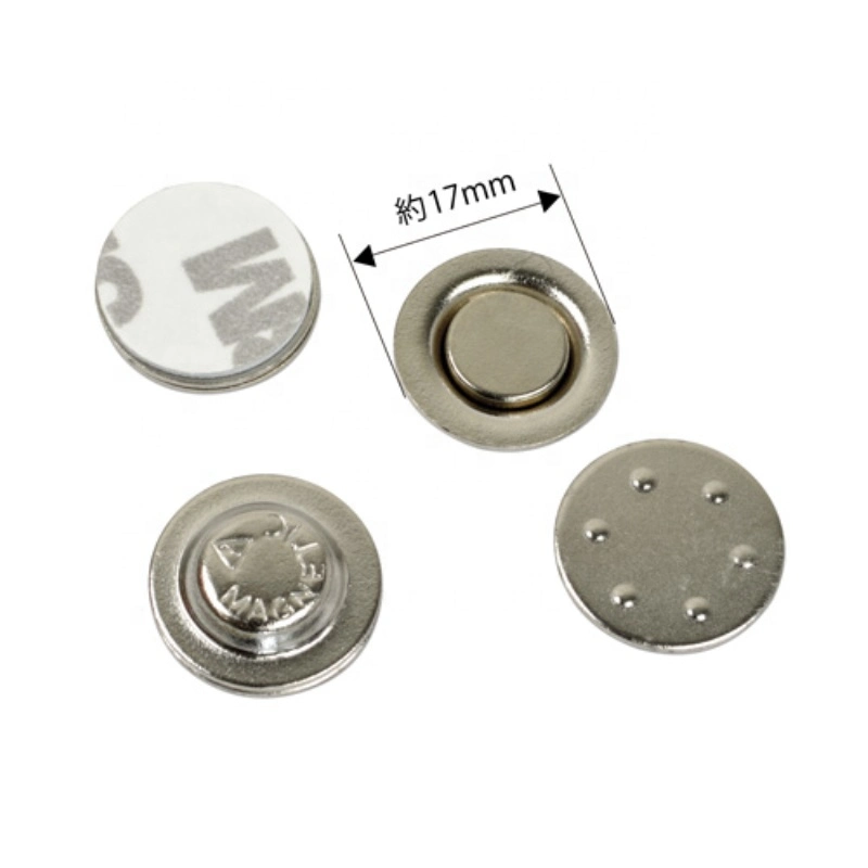 D17mm Round Metal Strong Neodymium Magnet Name Badge Magnetic Buttons