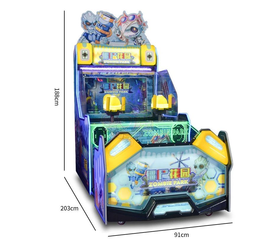 Coin Operated 2 Players Water Jet Game Machine Zombie Garden Parent-Child Acrade Game Machine