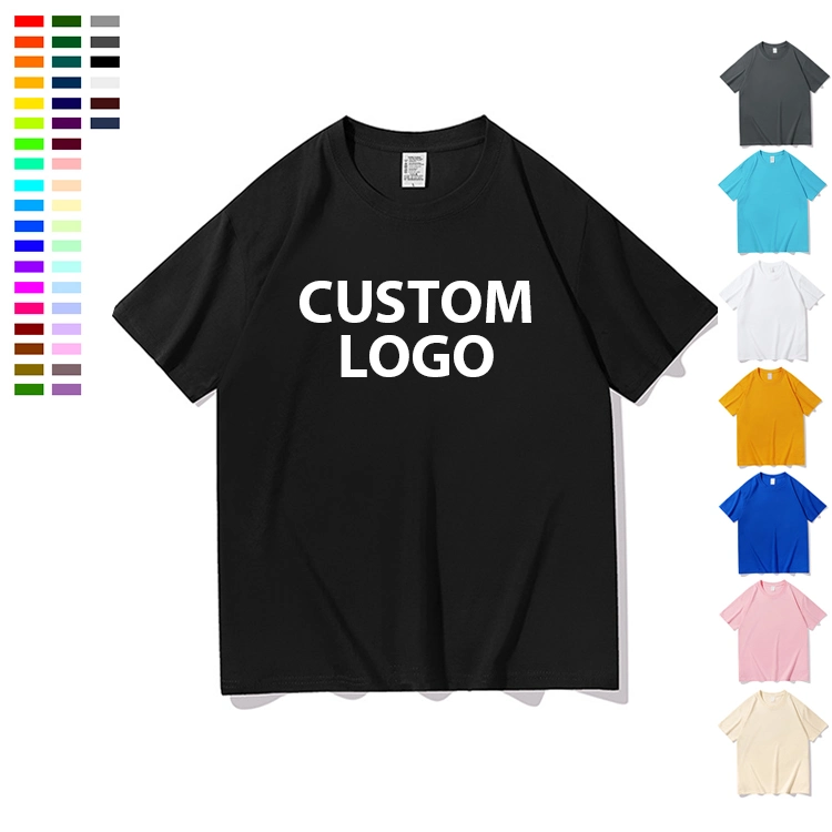 Custom Logo Plain T Shirt High Quality 100% Cotton Heavy Weight Blank T Shirts
