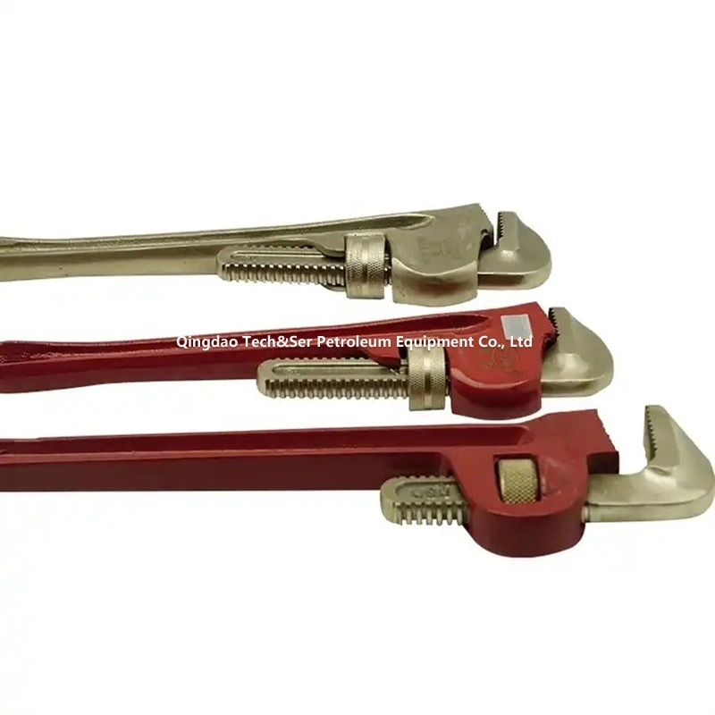 Hot Sale réglable à utilisation intensive de la poignée droite américaine Clé Clé pour tuyaux en aluminium clé à cliquet à l'outil de coupe