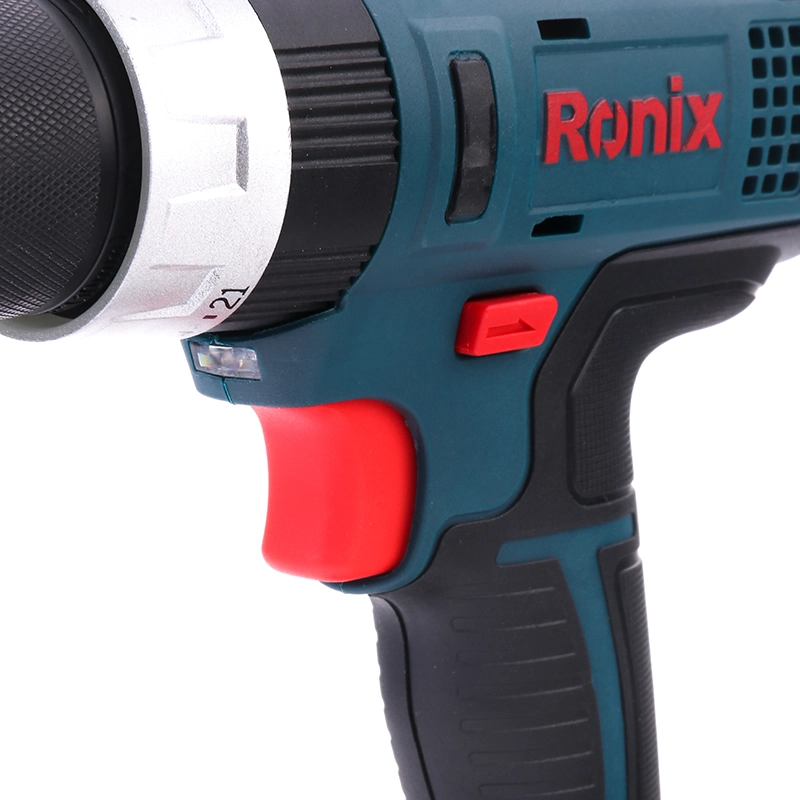 Ronix Hot Selling Model 8614 14.4V Li-ion 2-Speed Waterproof Cordless Impact Drill Driver