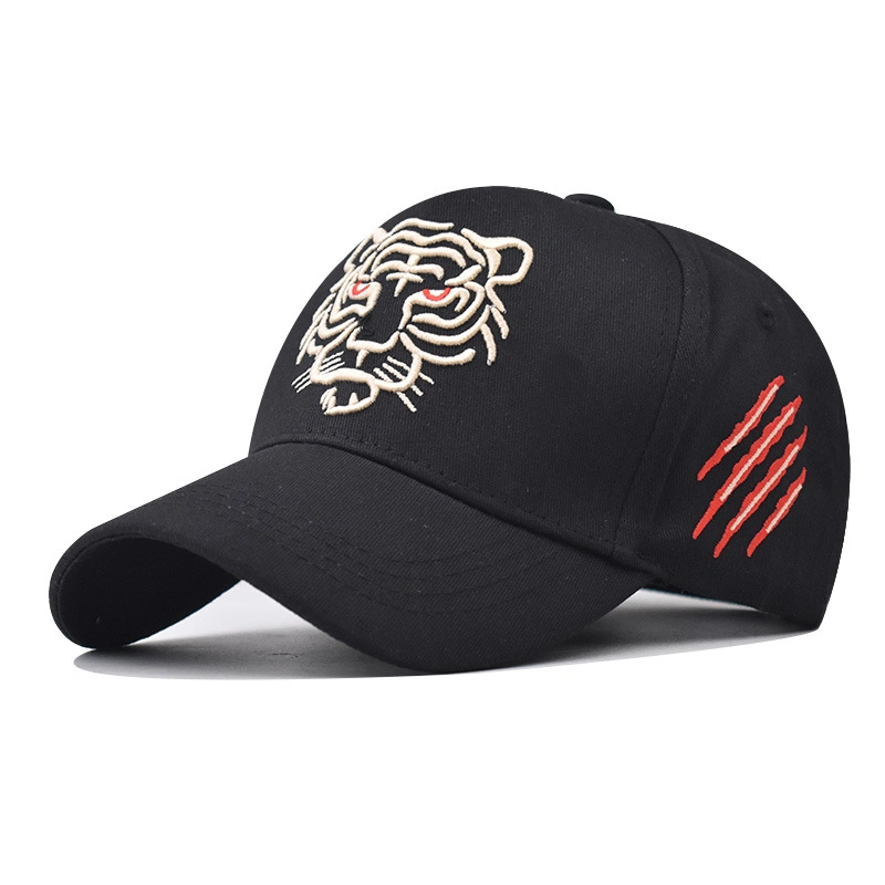 Tiger Embroidery 5 Pabel Baseball Cap Fashion Cap Summer Cap Cotton Twill with 3D Embroidery Good Quality Promotion