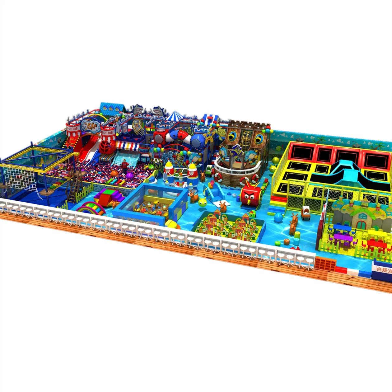 Manufacturers Custom-Made Large Indoor Children's Playground Toys, Parent-Child Playground, Supermarket Entertainment Facilities in Line with ISO9001 Standards