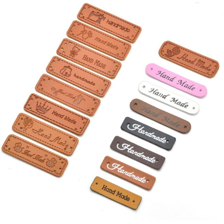 Quality Custom Decorative Logo Leather Label PU Tag for Garment Accessories