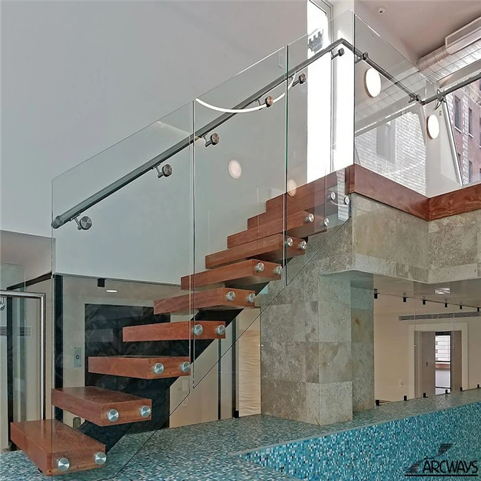 New Arrival Steel Structure Staircase Staircase Lights Perforated Steel Stair Bulustrade